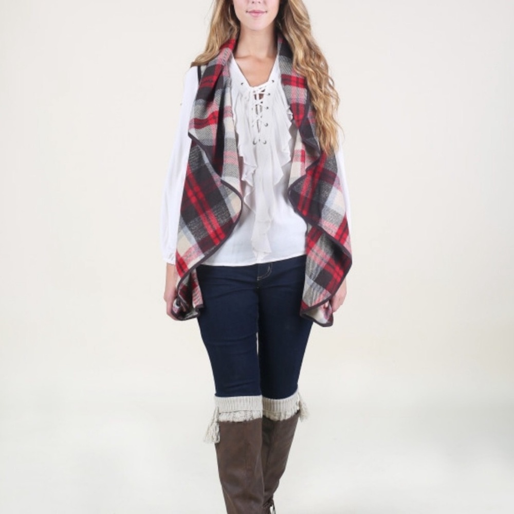 NWOT Altar’d State Plaid Vest - Picture 4 of 14